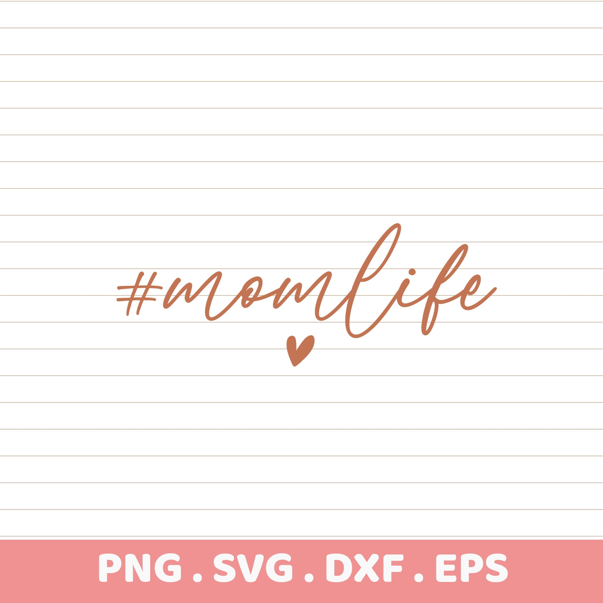 Mom Life SVG Cut Files. Cricut, Silhouette, CNC compatible. Perfect Mother's Day gift.
