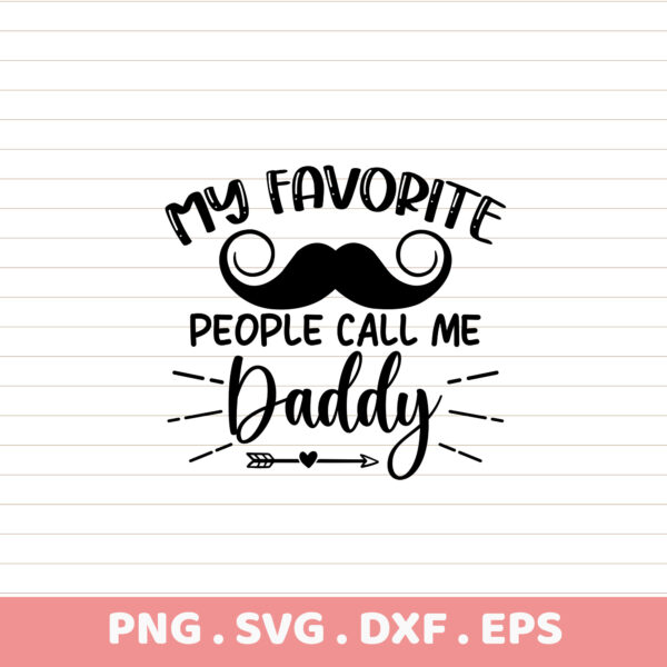 Daddy SVG Cut File. Cricut, Silhouette, CNC, Laser.