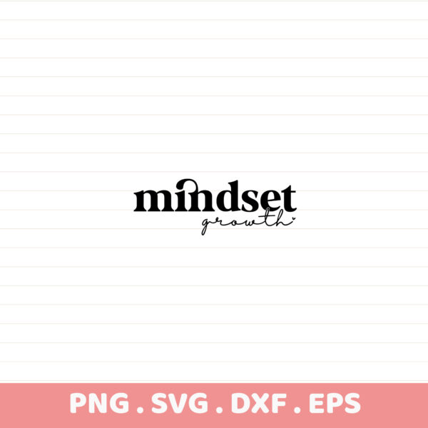Mindset growth serigraphy stencil design for screen printing & electronic cutting machines.