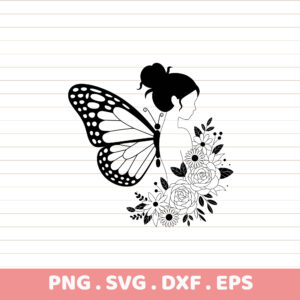Butterfly SVG Cut File. Cricut, Silhouette, CNC, Laser cutting & screen printing stencil.