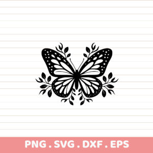 Butterfly Laser Cut Mandala SVG, DXF, EPS, PNG. Cricut, Silhouette, CNC Files.