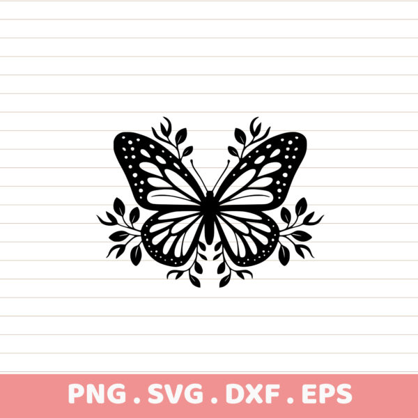 Butterfly Laser Cut Mandala SVG, DXF, EPS, PNG. Cricut, Silhouette, CNC Files.