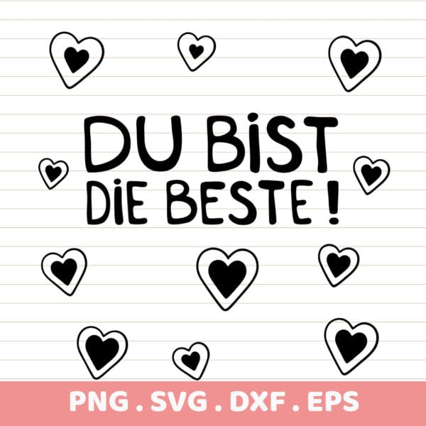n alt text option that meets the requirements: "You're the Best! German Valentine's SVG, DTF, Sublimation Design. Instant Download.