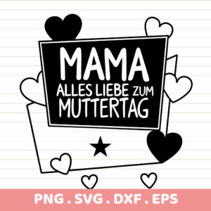 Mama Mother's Day SVG Bundle. Ready-to-print PNG, SVG, DXF, EPS files. Perfect gift for Mom. DTF & Sublimation designs.
