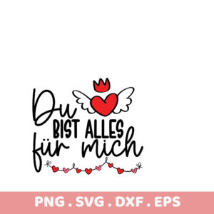 Winged heart crown design. Valentine's Day sublimation PNG, SVG, DXF, EPS. Instant download. Perfect gift!
