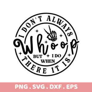 Spooky Whoop SVG, PNG, DXF, EPS files. Perfect for Halloween crafts, shirts, mugs, and more! Instant download.