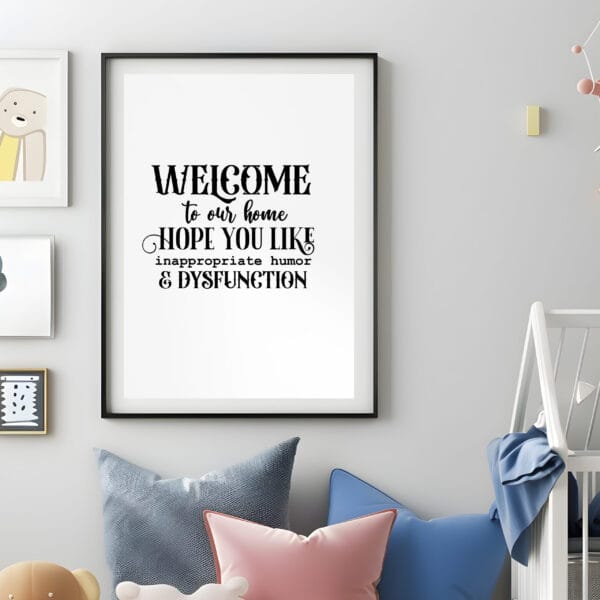 Welcome Home SVG. Cricut, Silhouette, CNC cutting files. Perfect housewarming gift.