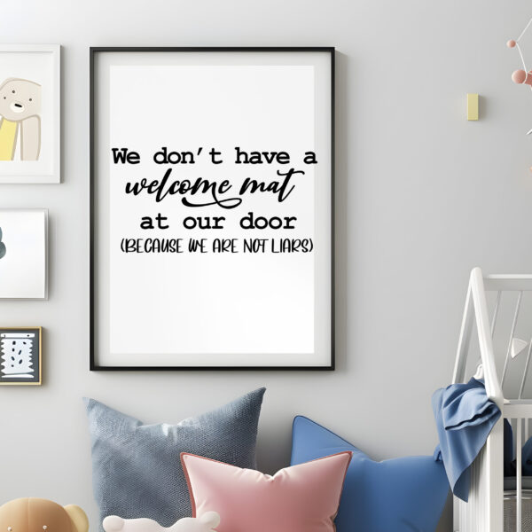 Funny Welcome Mat SVG for Cricut, Silhouette, & CNC.