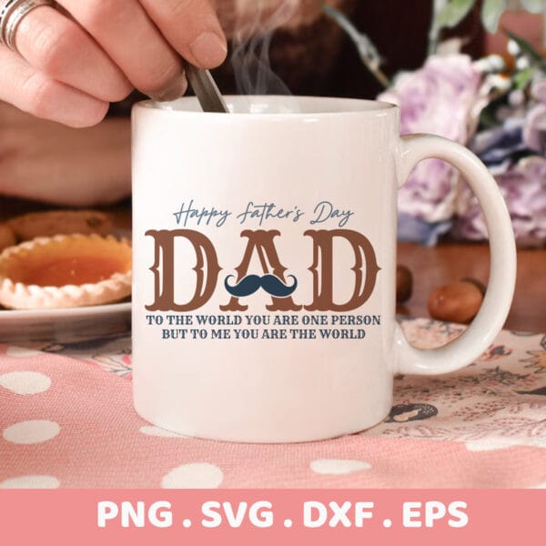 Father's Day Dad SVG for Cricut, Silhouette & CNC cutting. Serigraphy stencil design for screen print.