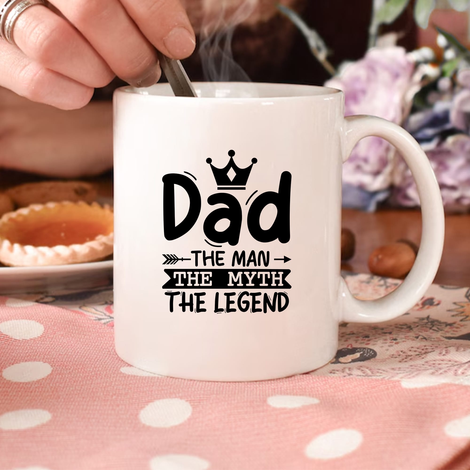 Dad The Man The Myth The Legend Mug SVG for Cricut, Silhouette, CNC