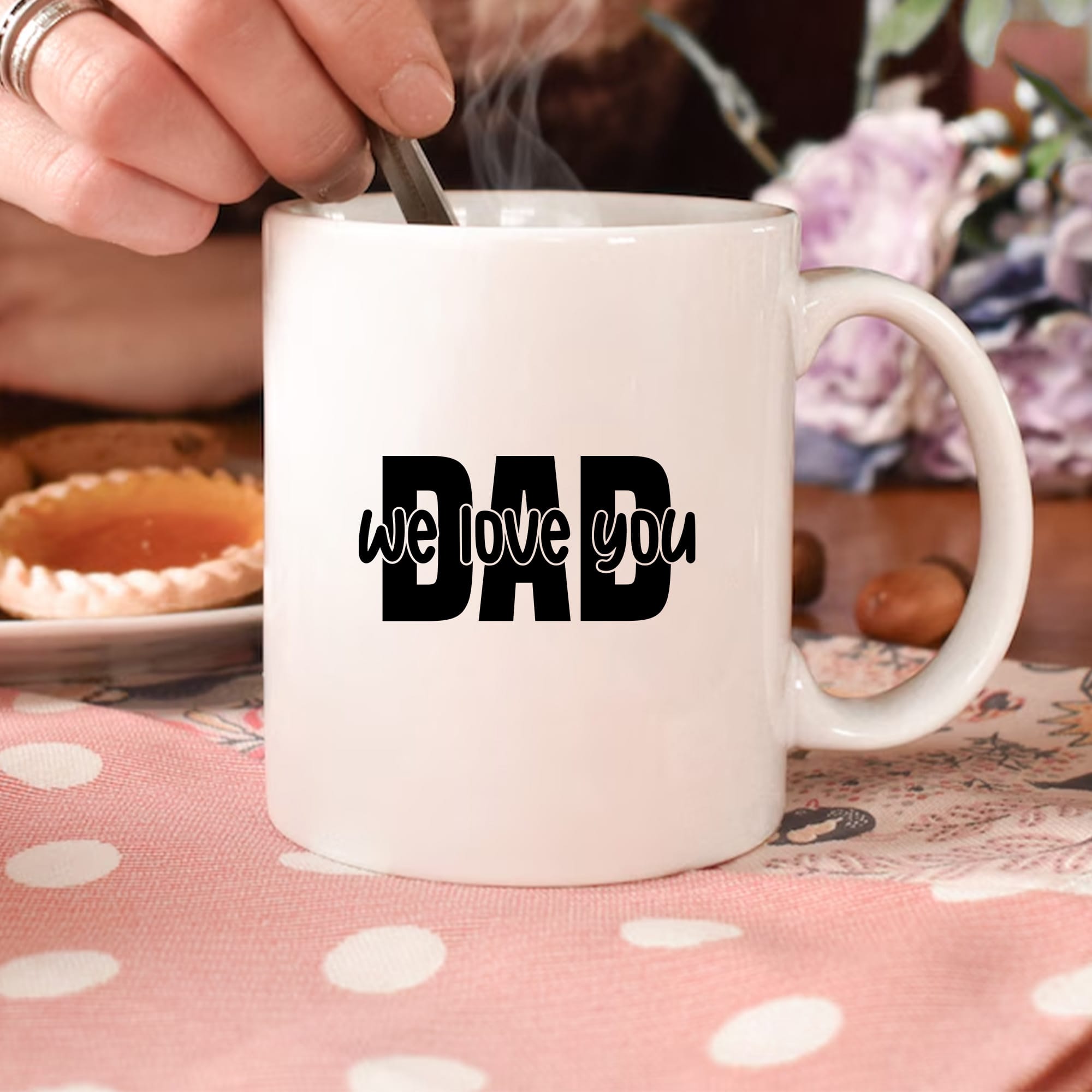 Dad Mug Laser Cut Design. Perfect Father's Day gift. SVG, Cricut, Silhouette, CNC files.