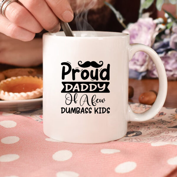 Proud Daddy Mug SVG Cutting File. Father's Day gift. Cricut, Silhouette, CNC compatible.