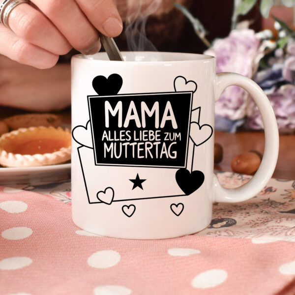 Mama Mother's Day Mug Gift. High-quality sublimation & DTF design. Ready to print PNG & SVG files.