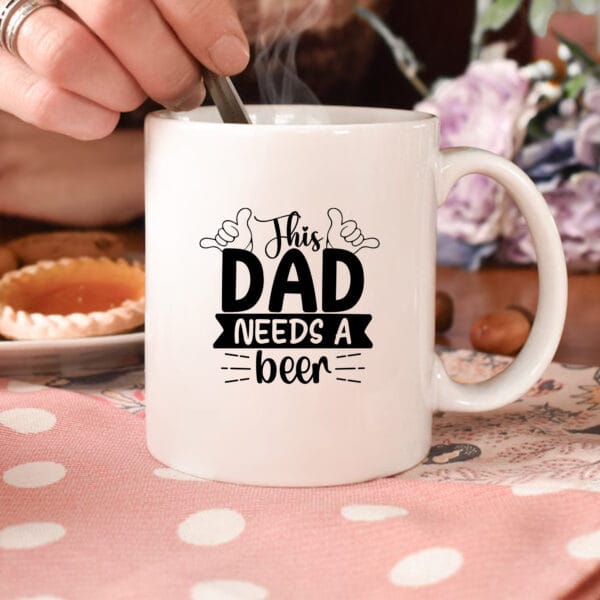 Funny Dad Mug, Father's Day Gift. High-quality sublimation design. PNG, SVG, DXF, EPS files.