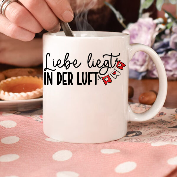 Love is in the air mug. Perfect Valentine's Day gift. DTF, sublimation ready.