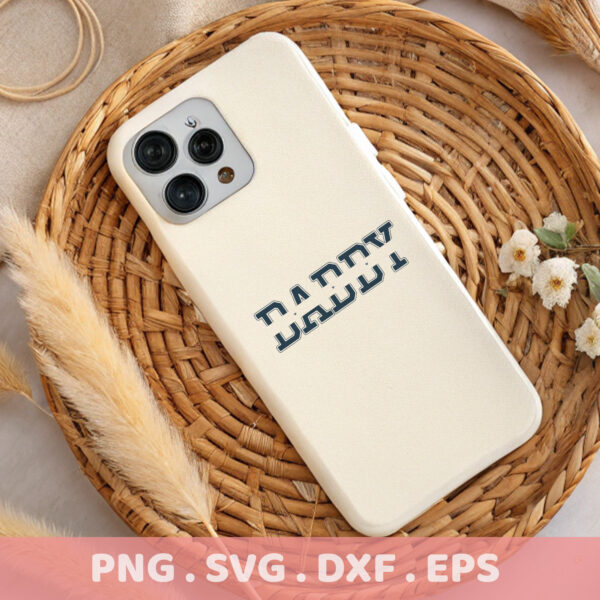 Daddy" stencil design for Cricut, Silhouette, CNC, and screen printing. DIY gift idea.