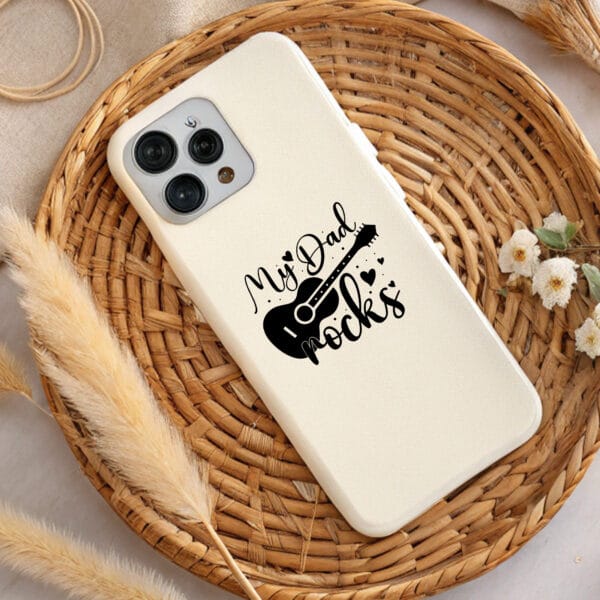 My Dad Rocks phone case design. Father's Day sublimation PNG, SVG. Perfect Dad gift.