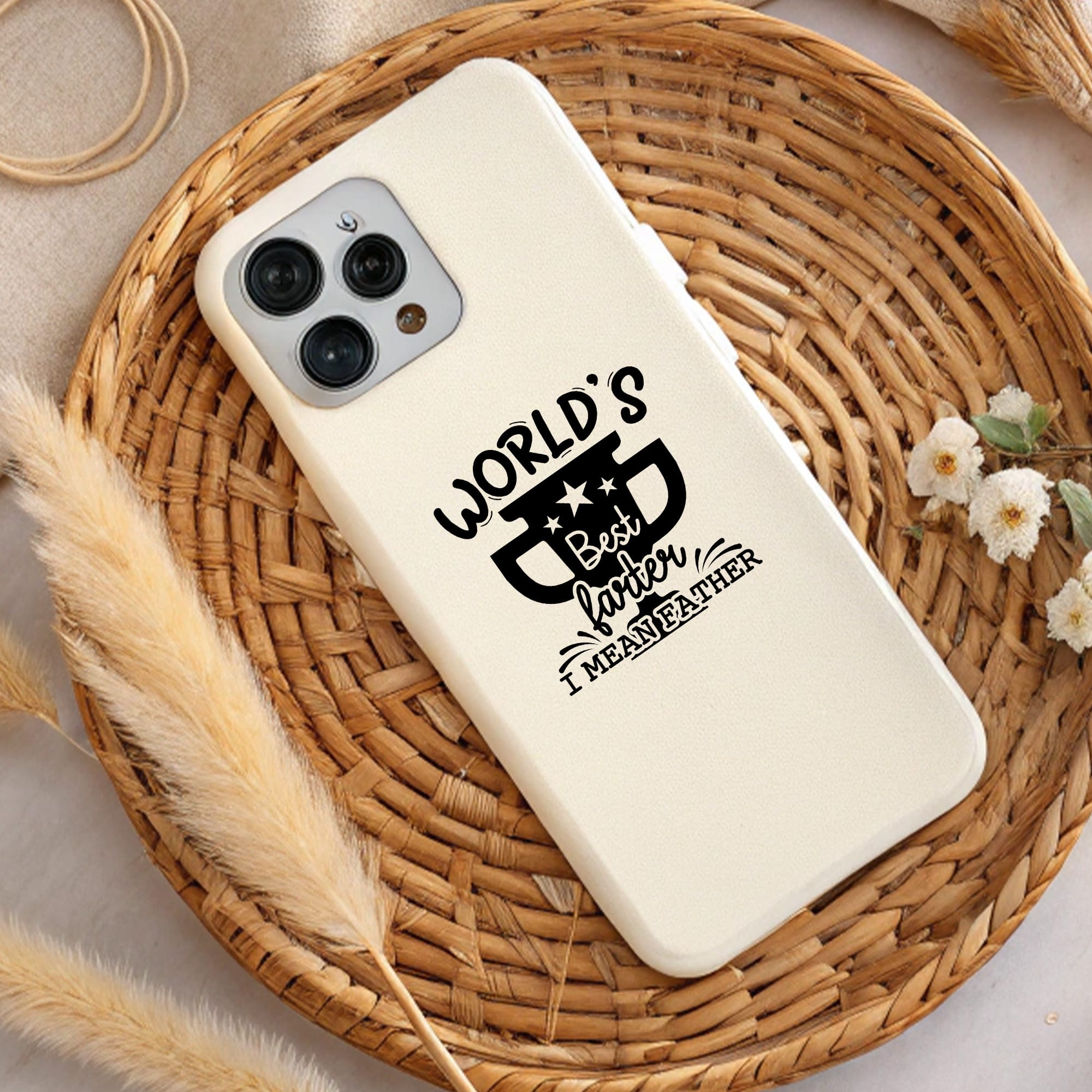 World's Best Father phone case design. Laser cut, Cricut, Silhouette, CNC, and screen print stencil file.