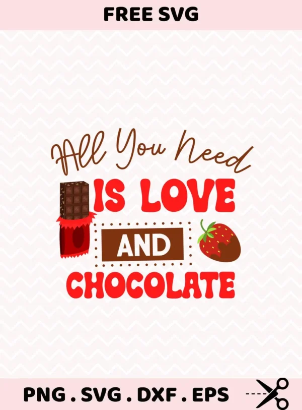 Chocolate Valentine Cricut design for a vinyl decal on a gift mug.