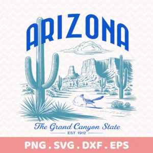 Arizona Roadrunner Cricut file for a desert landscape vinyl decal or serigraphy stencil.