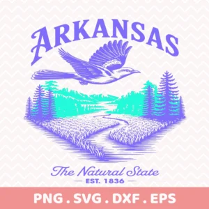 Arkansas bird Cricut file for vinyl decal cutting machine projects.