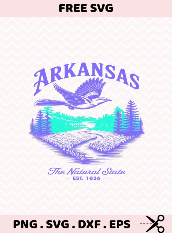 Arkansas Bird Cricut File for vinyl decal cutting machine projects.