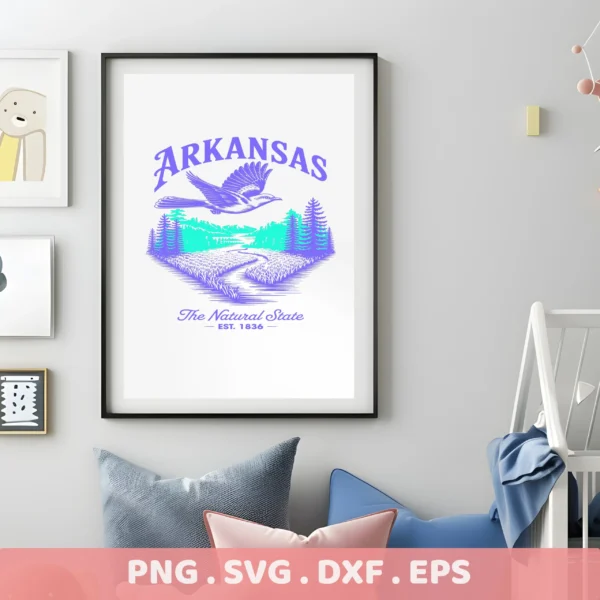 Arkansas Bird Cricut File for vinyl decal cutting machine projects.