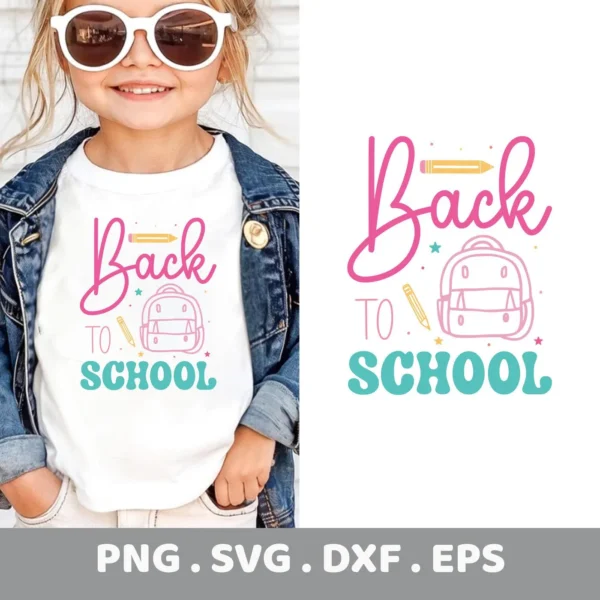 Back To School Cricut" design for a teacher appreciation gift cut file.