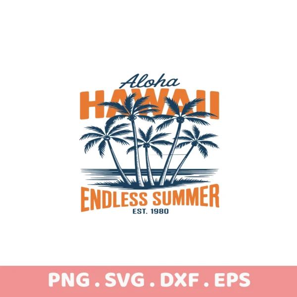 Aloha Hawaii SVG Bundle: Cricut, Silhouette, Laser Cutter & Screen Print Files.