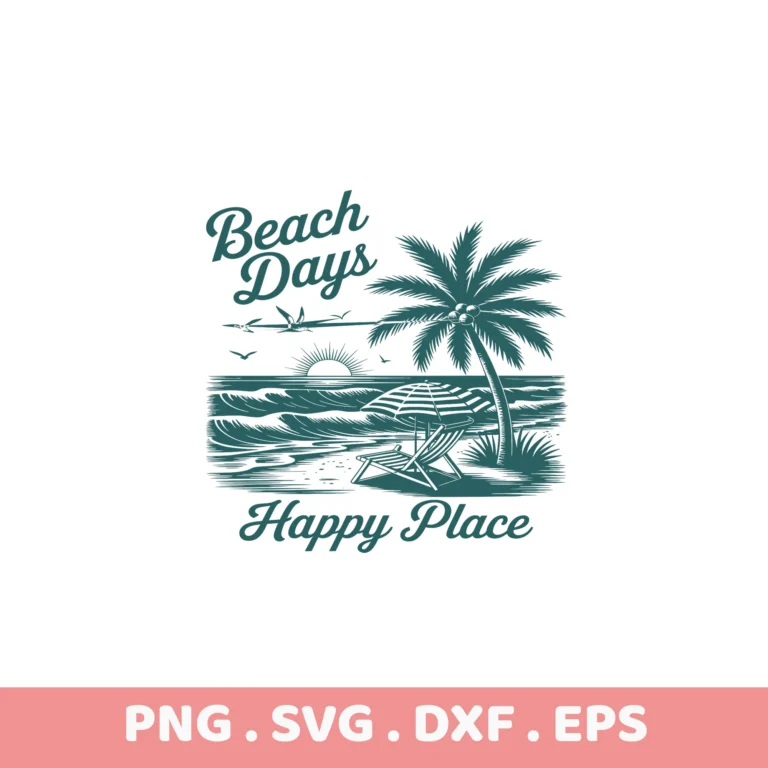 Beach Days SVG Bundle: Cricut, Silhouette, Laser Cutter & Screen Print Stencils