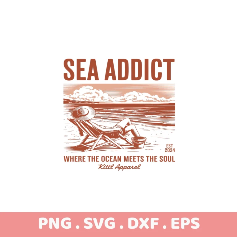 Beach Scene SVG Cut Files for Cricut & Silhouette. Perfect summer stencils & templates (SVG, DXF).