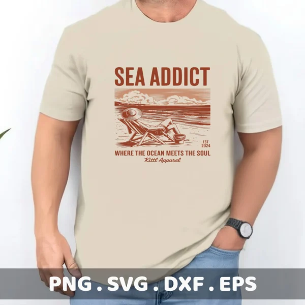 Beach Scene SVG Cut Files: Cricut, Silhouette, & More
