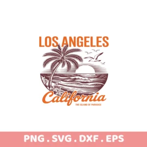 California Palm Tree SVG Cut File. Cricut, Silhouette, Laser Cutter & Screen Print Stencil.