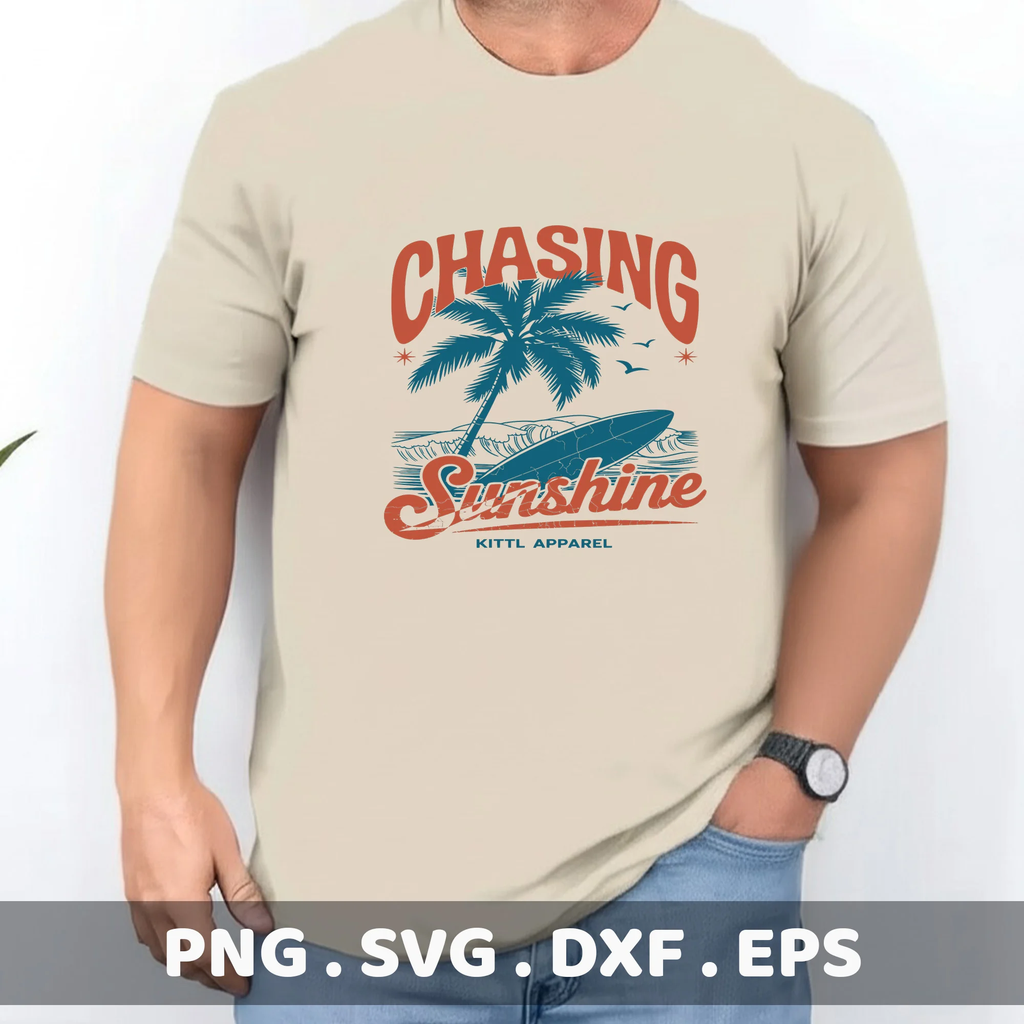 Surfboard SVG design. Cricut, Silhouette, laser cutter & screen print stencils.