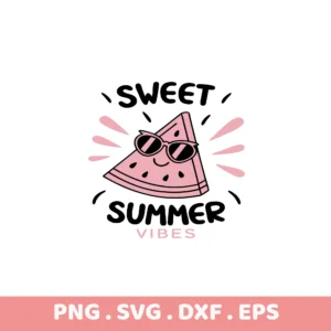 Cool Watermelon SVG Cut Files for Cricut & Silhouette. Perfect summer stencil design for screen printing.
