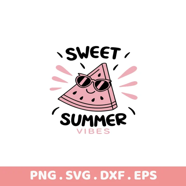 Cool Watermelon SVG Cut Files for Cricut & Silhouette. Perfect summer stencil design for screen printing.
