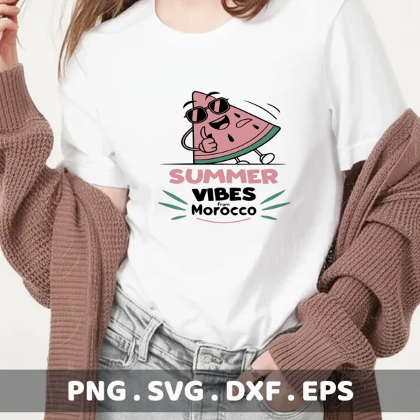 Summer Watermelon SVG Cut Files for Cricut & Silhouette.