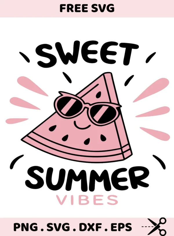 Watermelon SVG Cut Files for Cricut & Silhouette. Perfect summer stencil design for screen printing.