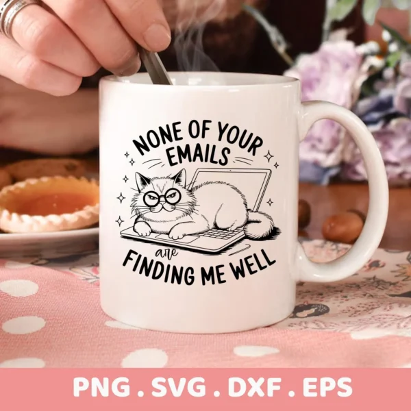 Grumpy cat SVG design for mugs; perfect for Cricut or screen printing.