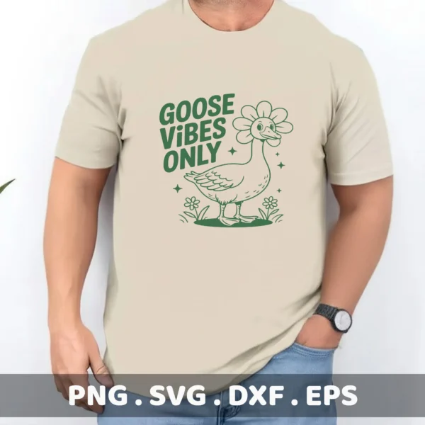 Banana Goose Cricut file for a funny t-shirt screen print design.