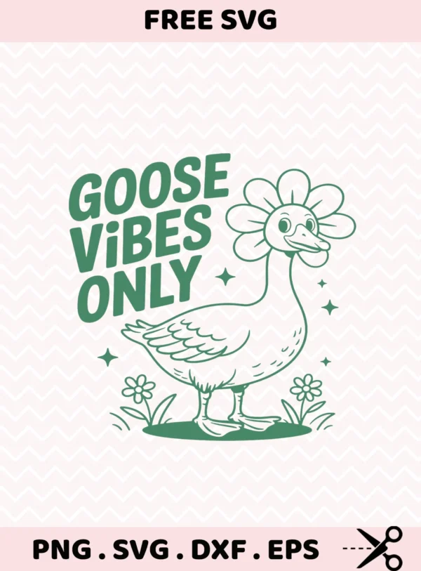 Banana Goose Cricut file for a funny t-shirt screen print design.