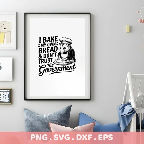 Funny Kinkajou baker SVG design for Cricut & Silhouette cutting.