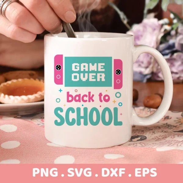 Gamer Back To School SVG | Video Game Lover Design | Cricut Silhouette Cut File - Image 3