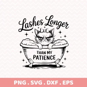 Grumpy Cat bath SVG cutting file for crafts.