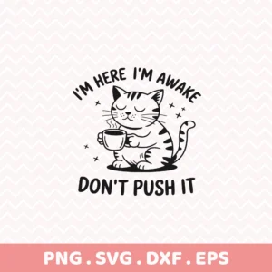 Grumpy cat SVG Cricut file for t-shirt screen printing.