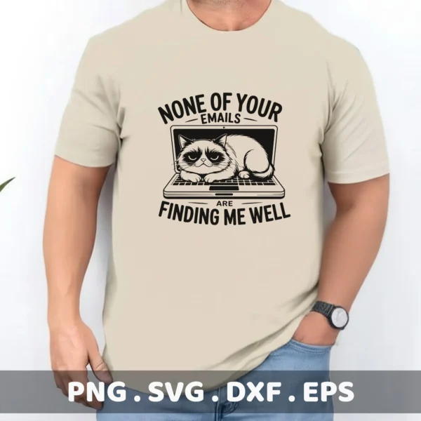 Grumpy Cat SVG Cricut file for t-shirt screen printing.