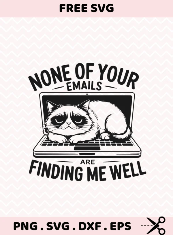 Grumpy Cat SVG Cricut file for t-shirt screen printing.
