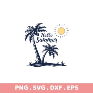 Summer Palm Tree SVG Bundle: Cricut, Silhouette, Laser & Screen Print Stencils.