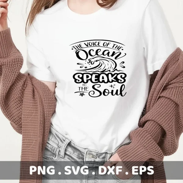 Ocean Wave SVG, DXF, Cricut, Silhouette, Stencil Design