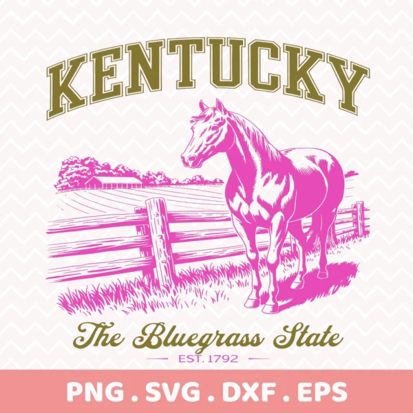 Kentucky Horse Cricut file for vinyl decal, serigraphy stencil, or laser cut wood sign.